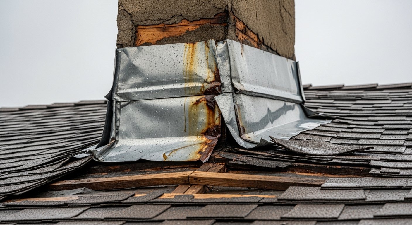Roof Flashing Damage in Santa Maria, CA