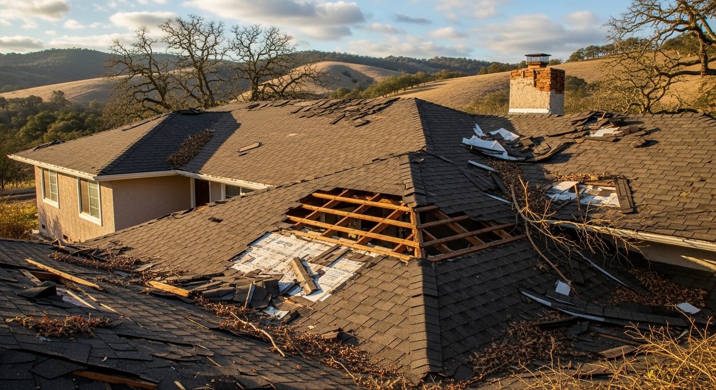 Wind Damage Roof Repair in Santa Maria, CA